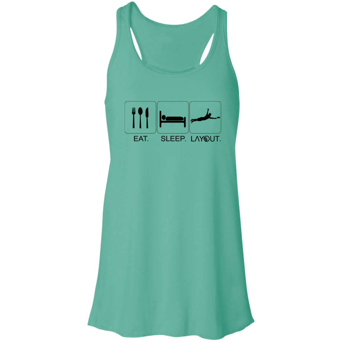Eat, Sleep, Layout Jersey Tank - Womens