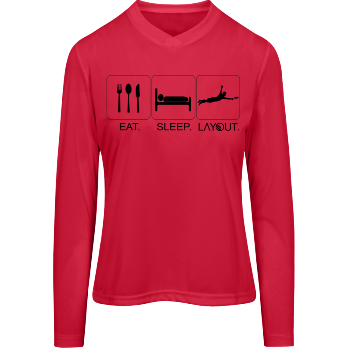 Eat, Sleep, Layout Jersey Long Sleeve - Women